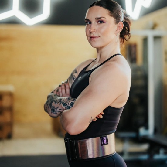 
                                        Straight Weightlifting Belt Ultraviolet by Mattie Rogers 4" 2POOD