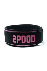 Колан за вдигане на тежести -2POOD- Bubblegum 4"Pink