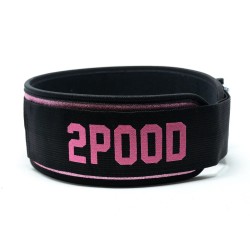 Bubblegum 4"Pink Straight Weightlifting Belt -2POOD