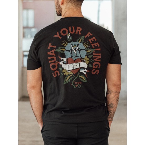 
                                        Мъжка тениска  Squat Your Feelings- 2POOD
