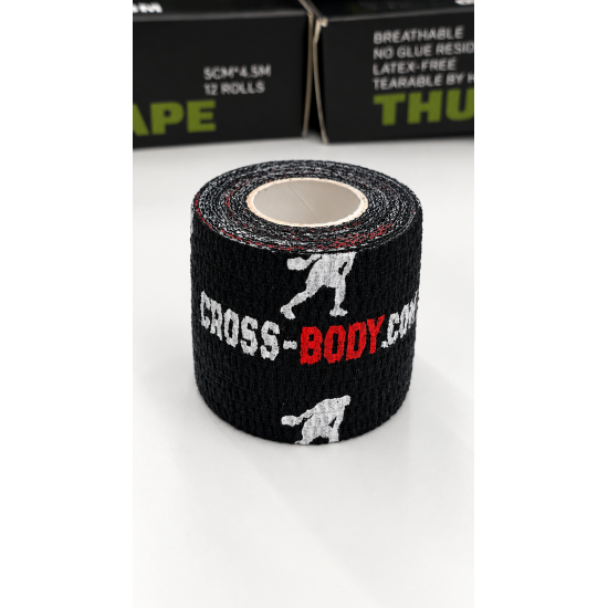
                                        Hookgrip Tape Cross-Body Thumb Black Tape 5 см х  4.5 м– 2.0 Edition