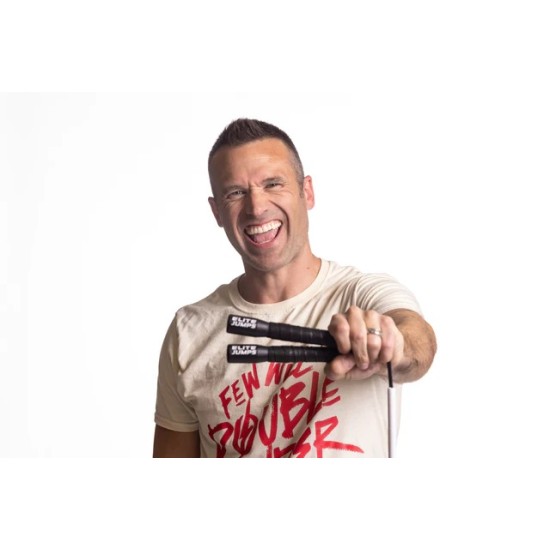 
                                        Freestyle Beaded Jump Rope - Long Handles -Black-Elite Jumps