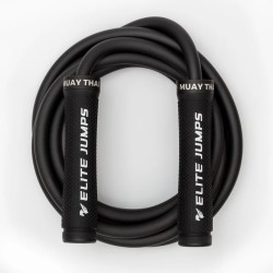 Тежко въже за скачане Muay Thai 3.0 - 680g Heavy Jump Rope Черно- Elite Jumps