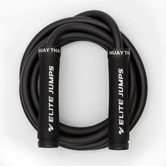 
                                        Heavy Jump Rope Muay Thai 3.0 - 680g-Black-Elite Jumps