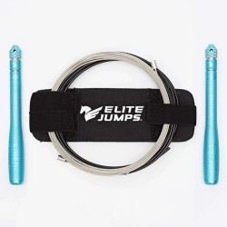 Въже за скачане Bullet COMP® - Speed Rope-Double Under- Светло синьо-Elite Jumps 
