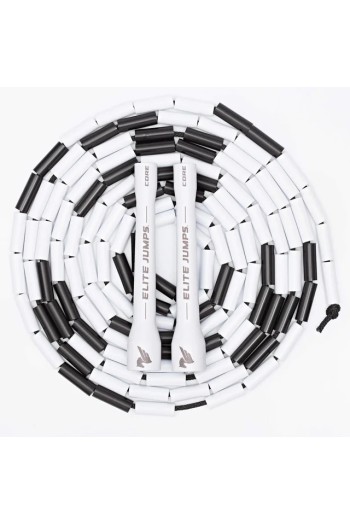 Въже за скачане  Core Beaded Jump Rope - Бяло- Elite Jumps Cross-Training