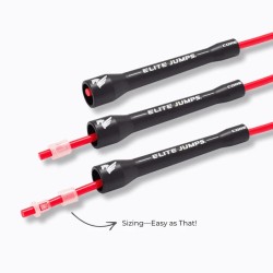 Jump Rope with 6 mm PVC Cable Do Hard Things® - Elite Jumps White
