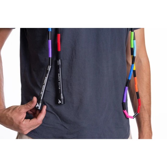
                                        Rainbow Redux - 1" Beaded Jump Rope- Elite Jumps