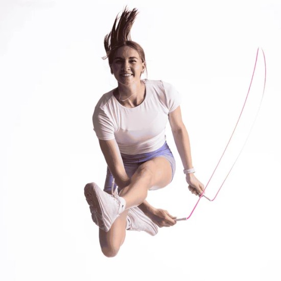 
                                        Въже за скачане с 6 мм PVC кабел Do Hard Things® - Elite Jumps Розаво