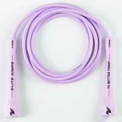 Въже за скачане 1% Better Today - 6mm PVC Jump Rope - Pastel Purple- Elite Jumps