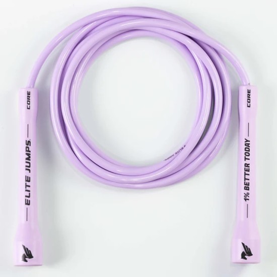 
                                        Въже за скачане 1% Better Today - 6mm PVC Jump Rope - Pastel Purple- Elite Jumps