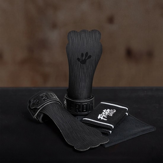
                                        Грипове за ръце FROG GRIPS® ELITE HYBRID – Fingerless Black Elite Hybrid Grips
