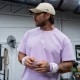 
                                        Мъжка тениска Unisex Oversized Tees - Lavender- Frog