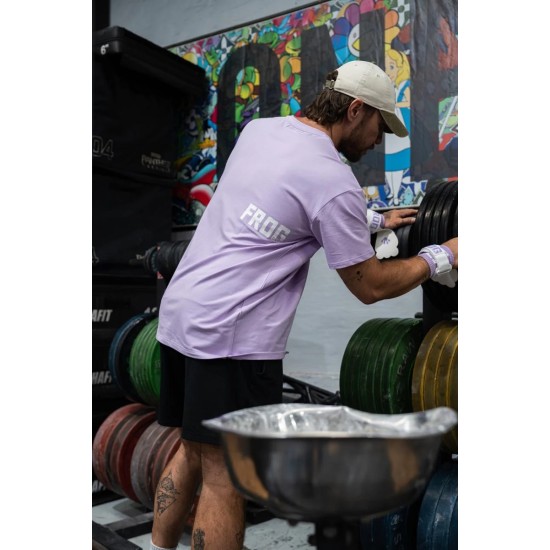 
                                        Мъжка тениска Unisex Oversized Tees - Lavender- Frog