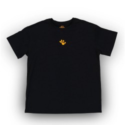 Unisex Oversized тениска - Black/Orange - Frog 