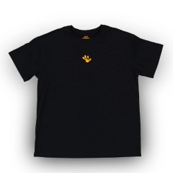 Unisex Oversized тениска - Black/Orange - Frog 