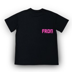 Unisex Oversized тениска - Black/Pink - Frog 