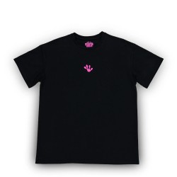 Unisex Oversized тениска - Black/Pink - Frog 