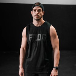 Потник Unisex Muscle Tee – Frog-Черен