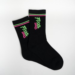 Sports socks Retro Tube Socks-FROG-Black