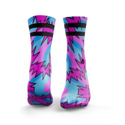 Спортни чорапи Fresh Prince 2Stripe  Bright Pink & Blue - HEXXEE