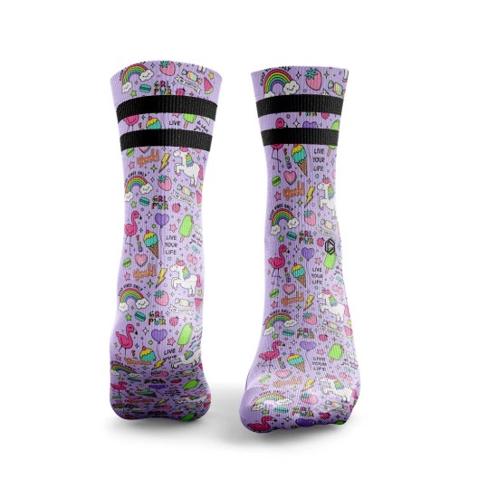 
                                        Sports Socks Girl Power Original 2Stripe – HEXXEE
