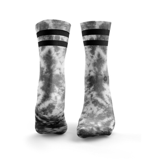
                                        Sports socks  Tie Dye 2Stripe Grey- HEXXEE