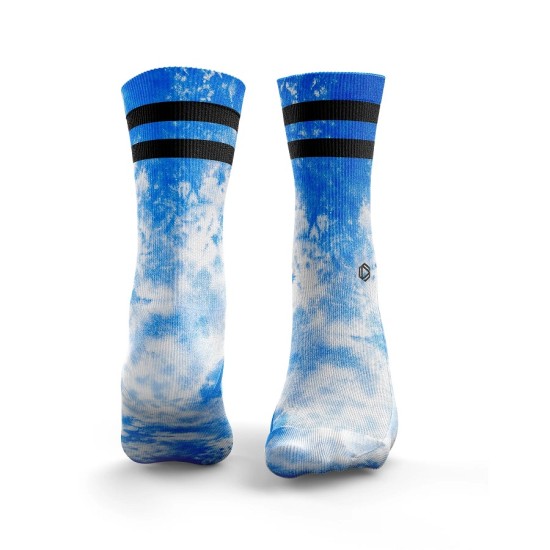 
                                        Спортни чорапи Tie Dye 2Stripe Royal Blue- HEXXEE