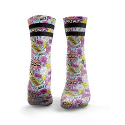 Спортни чорапи Sticker Bomb - Pink & Blue – HEXXEE