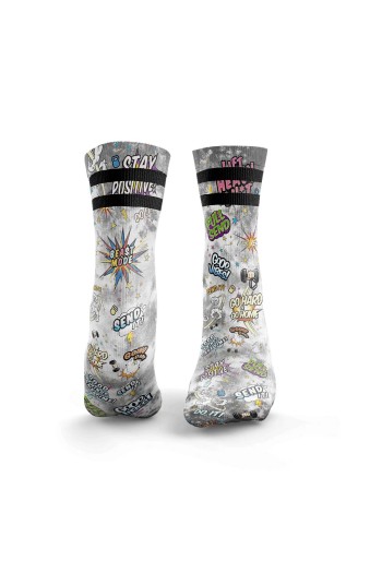 Sports socks Send It 2Stripe Grey HEXXEE Cross-Training