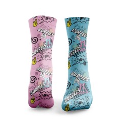 Спортни чорапи F Burpees Pink & Blue -HEXXEE