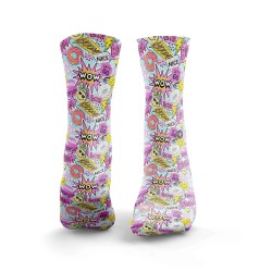 Спортни чорапи Sticker Bomb - Pink & Blue – HEXXEE