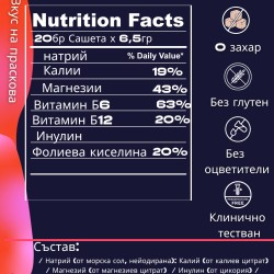 POWERLYTES – Електролитна напитка с вкус на праскова-20 сашета