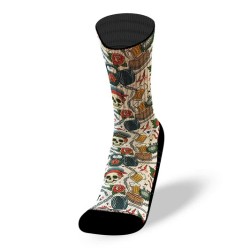 Спортни чорапи BURPEES / BEER-Lithe- SKULL