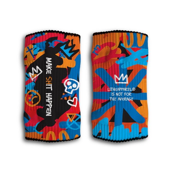 
                                        Дълги спортни накитници Wristband MAKE **IT HAPPEN  | LITHE APPAREL