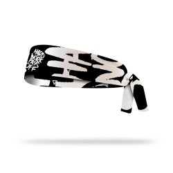 HARD WORK PAYS OFF 21 BLACK  -TIE HEADBAND [REVERSIBLE]  - Lithe