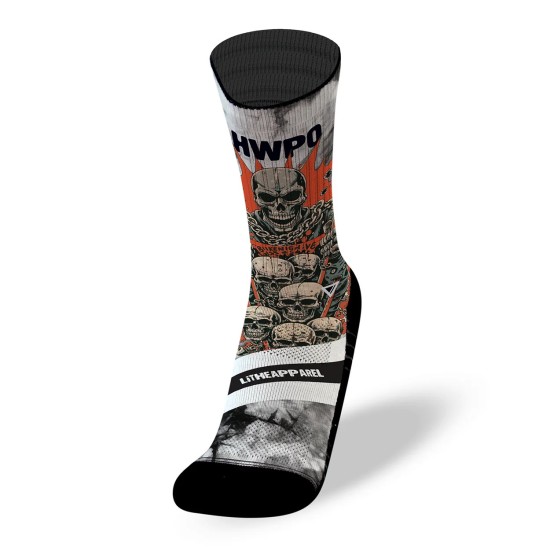 
                                        Sports socks SNATCH HORNETS | WHITE | Lithe