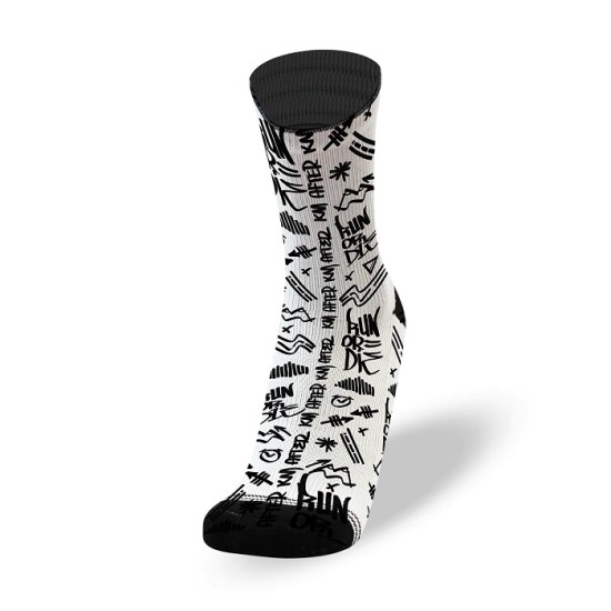 
                                        Sport socks RUN OR DIE | WHITE | ENDURANCE SOCKS Lithe