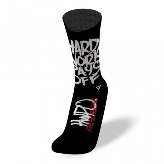 
                                        Sport socks HARD WORK PAYS OFF  Black  Lithe