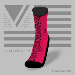 Sport socks 1/2 Animal Print ChienVille x LitheApparel