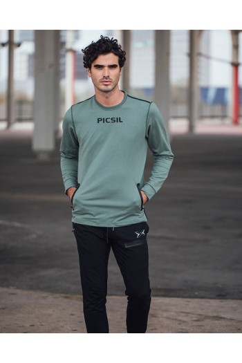 Мъжка спортна блуза Picsil -Зелена Cross-Fit