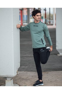 Мъжка спортна блуза Picsil -Зелена
