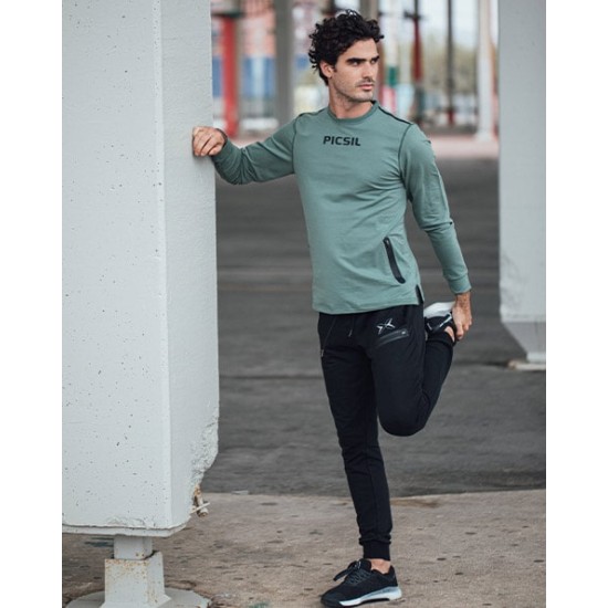 
                                        Мъжка спортна блуза Picsil -Зелена