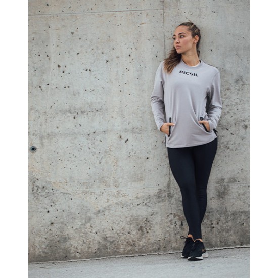 
                                        Дамска спортна блуза Picsil -Сива