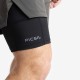 
                                        Shorts with compression mesh 2 in 1 man Premium Moss -Picsil