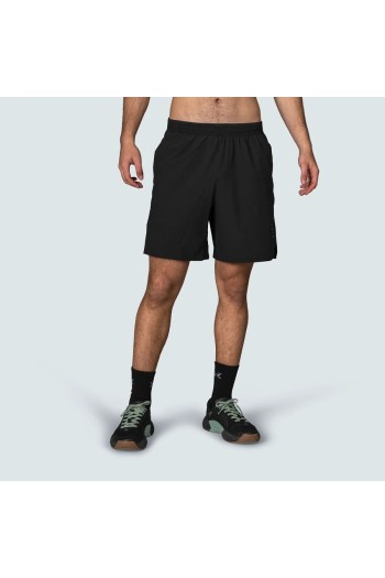 Shorts with compression mesh 2 in 1 man Premium Black -Picsil Cross-Training