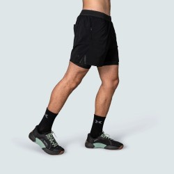 Къси панталони с клин Men's Short 2 in 1 man Performance Черни-Picsil