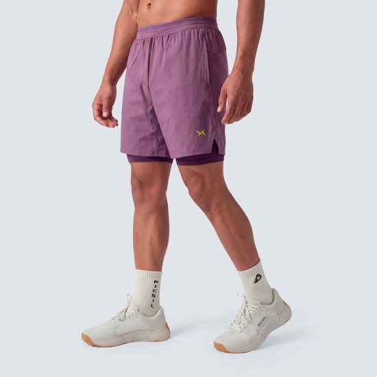 
                                        Къси панталони с клин Men's 2in1 Performance SS26 Picsil-Grape-Picsil