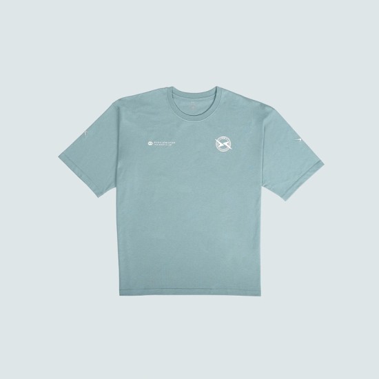 
                                        T-shirt Oversize T-Shirt Men Lifestyle AW25-Aqua-Picsil