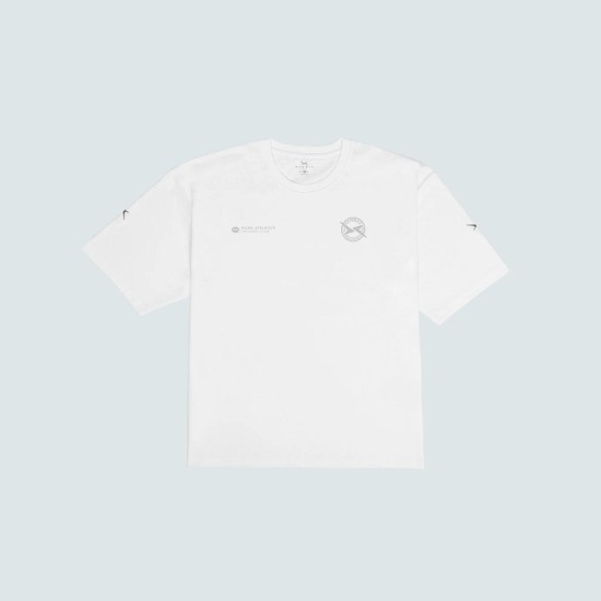 
                                        Мъжка  тениска Oversize T-Shirt Men Lifestyle AW25-White-Picsil